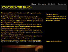 Tablet Screenshot of colossustheband.weebly.com