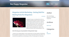 Desktop Screenshot of beehappymagazine.weebly.com