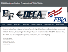 Tablet Screenshot of efhsbusinessstudents.weebly.com