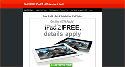 Desktop Screenshot of getfreeipad2.weebly.com
