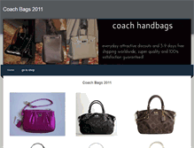 Tablet Screenshot of coach-bags-2011.weebly.com