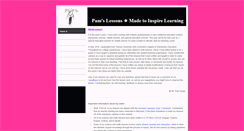 Desktop Screenshot of pamslessons.weebly.com