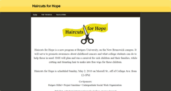 Desktop Screenshot of haircutsforhope.weebly.com