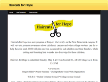 Tablet Screenshot of haircutsforhope.weebly.com