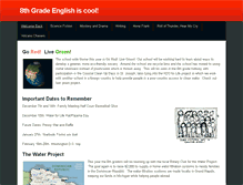 Tablet Screenshot of 8thgradeenglishiscool.weebly.com