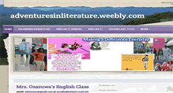 Desktop Screenshot of adventuresinliterature.weebly.com