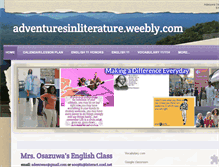 Tablet Screenshot of adventuresinliterature.weebly.com