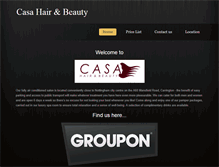 Tablet Screenshot of casahairandbeauty.weebly.com