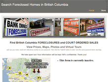 Tablet Screenshot of foreclosed-homes-bc.weebly.com