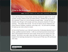 Tablet Screenshot of freetobepreschool.weebly.com