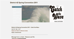 Desktop Screenshot of catchthewave2011.weebly.com