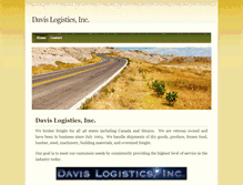 Tablet Screenshot of davislogisticsinc.weebly.com