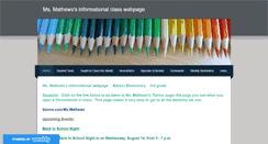 Desktop Screenshot of msmathewsclass.weebly.com