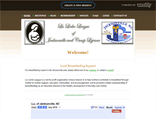 Tablet Screenshot of lalecheofjaxnc.weebly.com