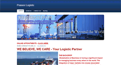 Desktop Screenshot of prassoclogistics.weebly.com