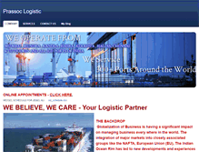 Tablet Screenshot of prassoclogistics.weebly.com