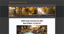 Desktop Screenshot of 2009arcticcatsnopro600.weebly.com