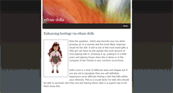 Desktop Screenshot of ethnicdolls.weebly.com