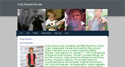 Desktop Screenshot of codysimpsonfansite.weebly.com