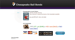 Desktop Screenshot of chesapeakebailbonds.weebly.com
