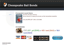 Tablet Screenshot of chesapeakebailbonds.weebly.com