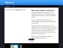 Tablet Screenshot of pigeonlog.weebly.com