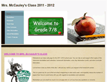 Tablet Screenshot of mrsmccauley20112012.weebly.com