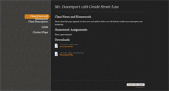 Desktop Screenshot of mrdavenportstreetlaw.weebly.com