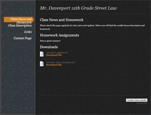 Tablet Screenshot of mrdavenportstreetlaw.weebly.com