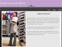 Tablet Screenshot of amberportwoodofficial.weebly.com