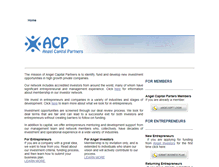 Tablet Screenshot of angelcapitalpartners.weebly.com