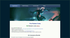 Desktop Screenshot of leagueredeems.weebly.com