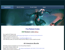 Tablet Screenshot of leagueredeems.weebly.com