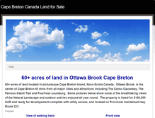 Tablet Screenshot of capebretonlandforsale.weebly.com