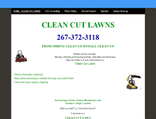 Tablet Screenshot of cleancutlawns.weebly.com