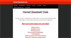 Desktop Screenshot of hemetbaseball1.weebly.com