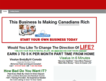 Tablet Screenshot of canadianhomebusiness.weebly.com