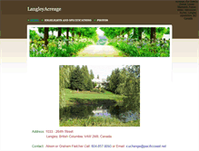 Tablet Screenshot of langleyacreage.weebly.com