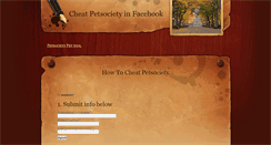 Desktop Screenshot of petsocietycheat.weebly.com
