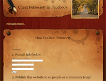 Tablet Screenshot of petsocietycheat.weebly.com