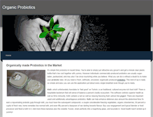 Tablet Screenshot of organicprobiotics.weebly.com