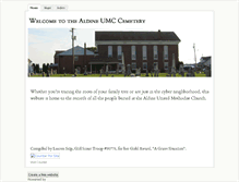Tablet Screenshot of aldineumccemetery.weebly.com