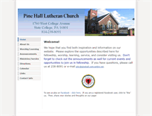 Tablet Screenshot of pinehall.weebly.com