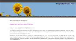 Desktop Screenshot of peopleforworldpeace.weebly.com