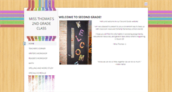 Desktop Screenshot of missthomas2ndgrade.weebly.com