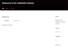 Tablet Screenshot of mrhatfieldsclasses.weebly.com