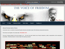 Tablet Screenshot of conservativevoice.weebly.com