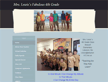 Tablet Screenshot of mrslewis4thgrade.weebly.com