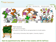 Tablet Screenshot of mathsolutionsdb.weebly.com