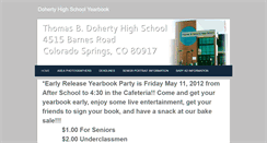 Desktop Screenshot of dohertyyearbook.weebly.com